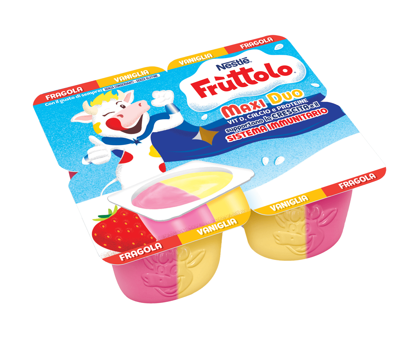 Frùttolo Maxi Duo Fragola Vaniglia