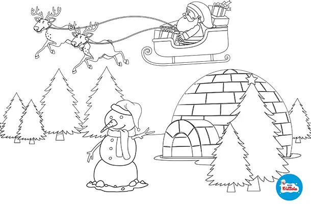 Scarica il disegno di Babbo Natale