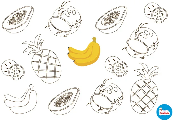 Scarica il disegno dei frutti tropicali