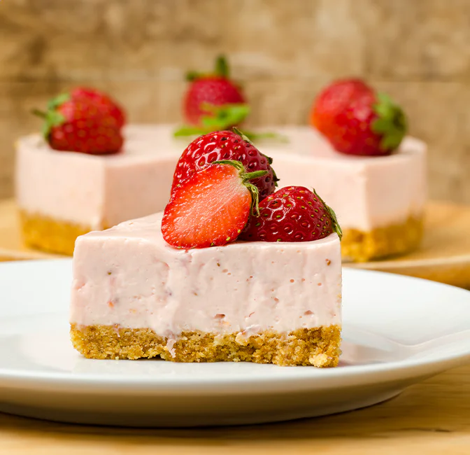Cheesecake con Frùttolo e fragole